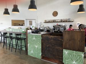 Counter at JuiceUs in Brownsville