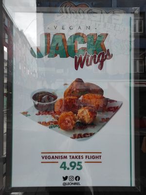 Jackfruit wings at LEON - Temple Bar in Dublin