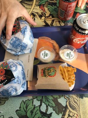 Vegan burger at LEON - Temple Bar in Dublin