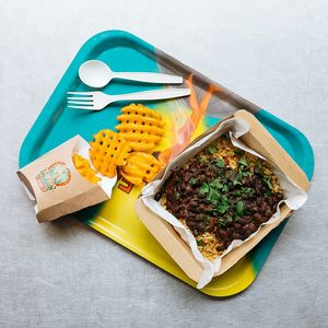 Vegan Brazilian Black Bean Hot Box  at LEON - Temple Bar in Dublin