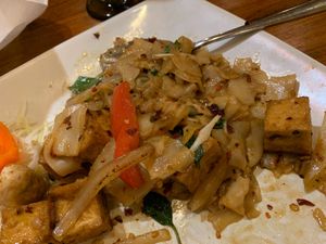 Drunken Noodle (medium-hot spice) at Bangkok Square in Gainesville