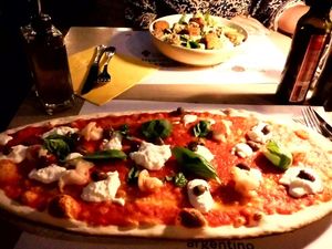 Vegan Caesar salad at Argentino in Lugano