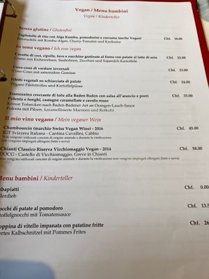 Menù  at Grotto Serta in Lamone