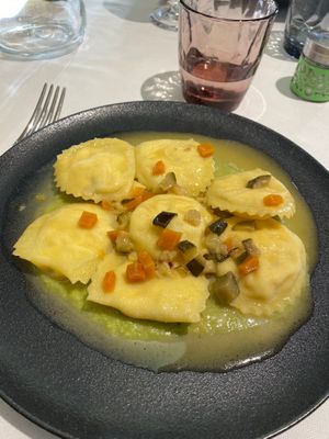 Homemade ravioli at Grotto Serta in Lamone