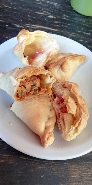 Empanadas at Futuro Veggie in Buenos Aires