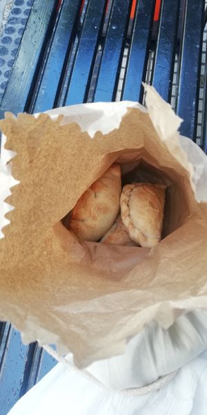 Empanadas at Futuro Veggie in Buenos Aires