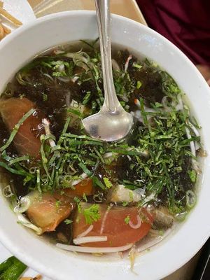 Seaweed soup at Co Tam in Nha Trang