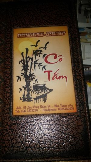 Menu1 at Co Tam in Nha Trang