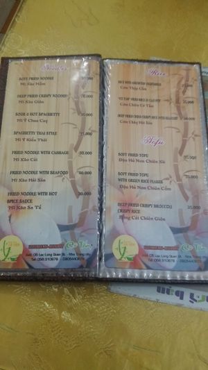 Menu3 at Co Tam in Nha Trang