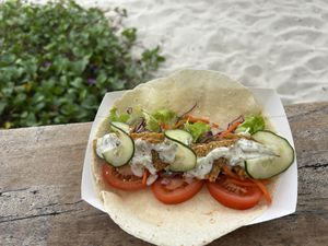 Vegan Tempeh Wrap  at Chillout Cafe & Craft in Perhentian Islands