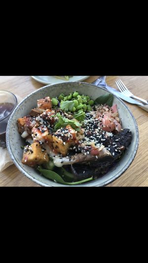 Vegan bowl  at Wholesome Eatery Cafe in Manly