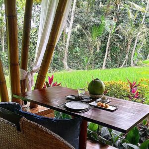 Asian tapas from table #2 at Sacred Rice in Ubud