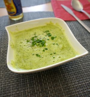 Cucumber Velouté at Le 3V in Mulhouse