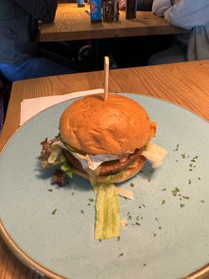 Veggiebluecheeseburger  at Flotten Happen in Langeoog