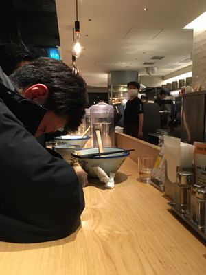 Drunk and taking up a seat at Afuri - Ebisu in Tokyo