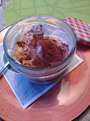 Veganes Tiramisu mit Seidentofu at Ebbe und Flut in Langeoog