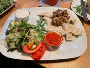 Special offer: dumblings with potatos and mushrooms.   at Stadtflair in Koblenz