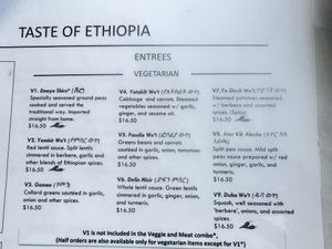   at Taste of Ethiopia in Southfield
