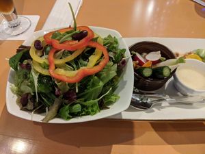 power salad at Cafe Tosca in Yokohama
