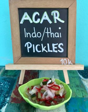 Great with curries 👍 at Laughing Chicken in Sanur