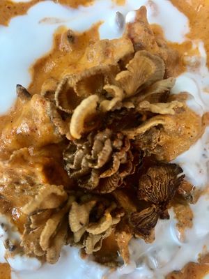 Vegetarian Splitgill Mushroom Curry  at Laughing Chicken in Sanur