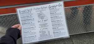 Menu at El Green Go's - Food Truck in Anchorage