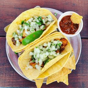Street tacos.  at El Green Go's - Food Truck in Anchorage