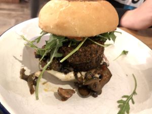 Baros Burger vegan at Baros Burger in Marktredwitz