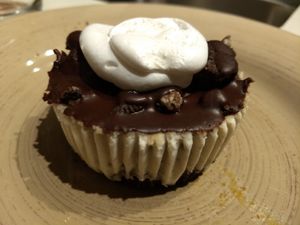 Cookies and cream cheesecake (vegan) at Brick Road Pizza Co in Grand Rapids
