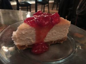 This cheesecake is beyond blissful!!!! at Brick Road Pizza Co in Grand Rapids