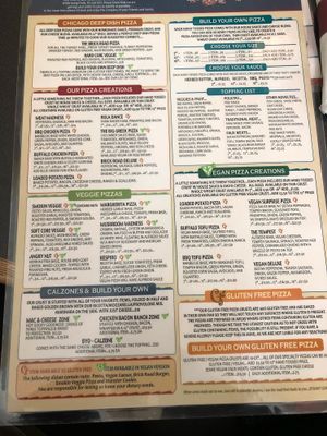 Menu at Brick Road Pizza Co in Grand Rapids