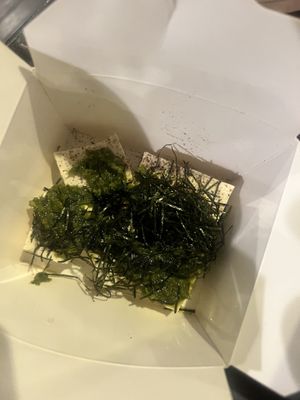 Seasonal tofu   at Aburaya in Oakland