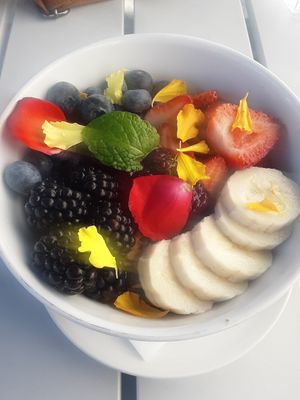 Coconut Yogurt Bowl is DELICIOUS!! at Parakeet Cafe in Del Mar