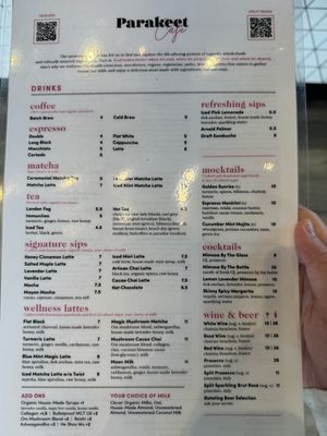   at Parakeet Cafe in Del Mar