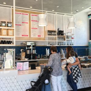 Ordering counter  at Parakeet Cafe in Del Mar