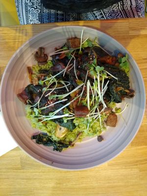 vegan rice bowl at Parakeet Cafe in Del Mar