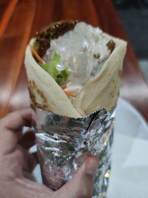 Falafel with hummus at Falafel Factory in Koh Samui