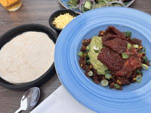 BBQ jackfruit fajitas  at Arbuckle's in Downham Market