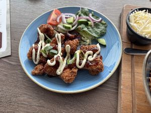 Breaded cauli bites  at Arbuckle's in Downham Market