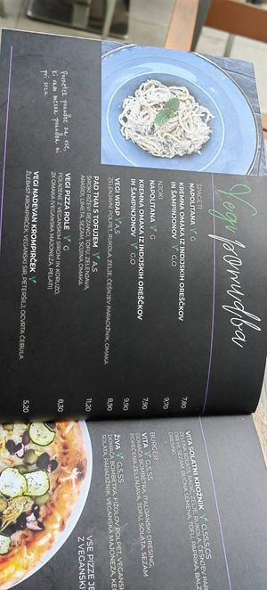 Vegan options2 at Plac pod Bočem in Poljcane