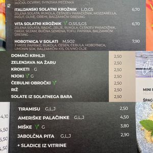 Vegan options 2 at Plac pod Bočem in Poljcane
