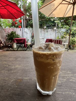 Vegan Iced Coconut Coffee  at Ellie's Cafe in Hoi An