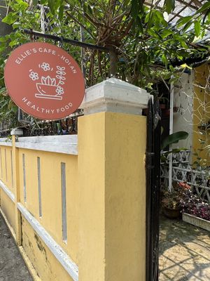 Family-owned business tucked away in the shade  at Ellie's Cafe in Hoi An