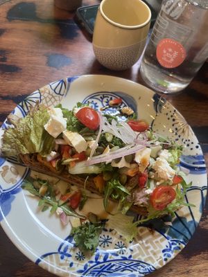 Roasted Pumpkin Sandwich + free water  at Ellie's Cafe in Hoi An