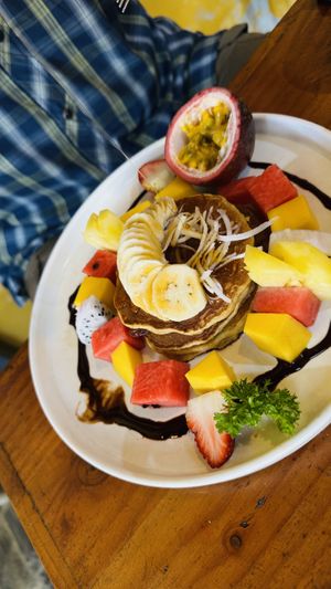 Oatmeal pancakes   at Ellie's Cafe in Hoi An