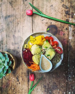 Swere potato Buddha Bowl  at Ellie's Cafe in Hoi An