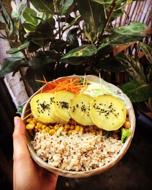 Sweet potatoes Buddha bowl  at Ellie's Cafe in Hoi An