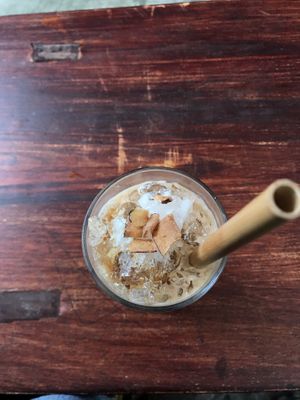 iced coconut coffee at Ellie's Cafe in Hoi An