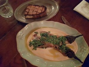 Aubergine in tahini 👌 at The Kitchen in Tbilisi