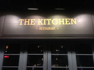 Restaurant Sign at The Kitchen in Tbilisi